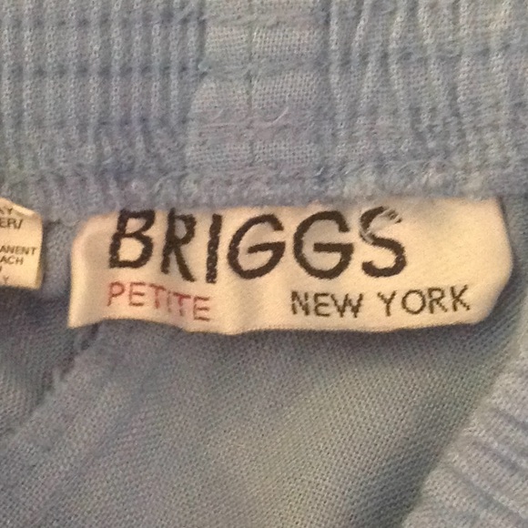 BRIGGS NEW YORK, pants w/pockets and elastic waist, 10P blue - Picture 6 of 8
